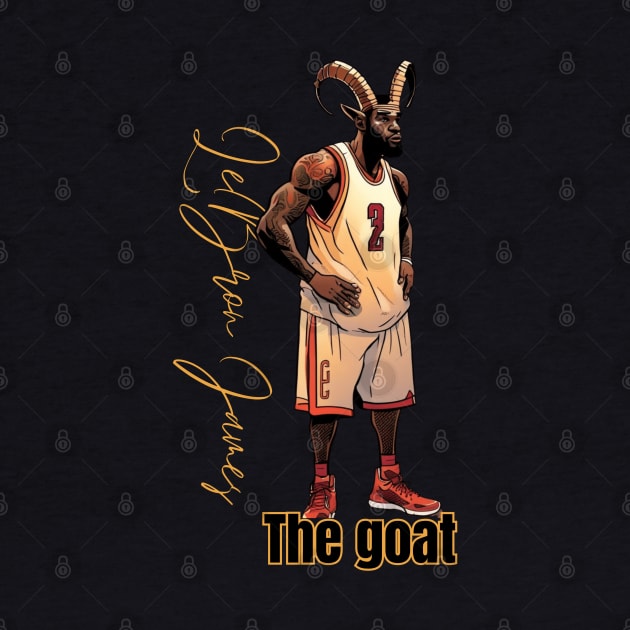 Lebron James goat Victor illustration artwork by Nasromaystro